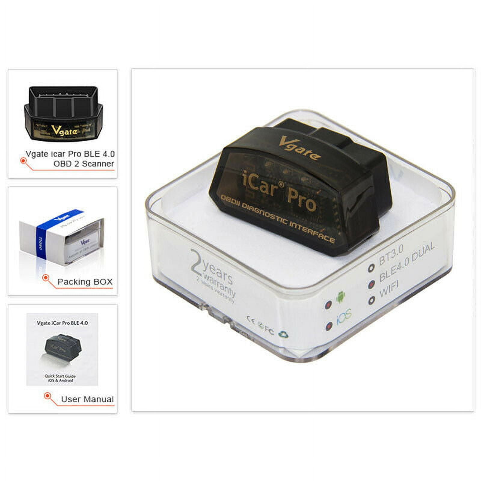 【送料無料】Vgate iCar Pro Bluetooth 4.0 （BLE）★BimmerCode対応★iOS/Android Vgate iCar Pro Bluetooth 4.0 Auto OBD Adapter Car Scanner