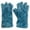 Blue, variant on Womens Fuzzy Aqua Blue Gloves Fleece Lined Large
