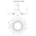 thumbnail image 4 of CWI Lighting Collar 21 Light Contemporary Metal Chandelier in Satin Gold, 4 of 5