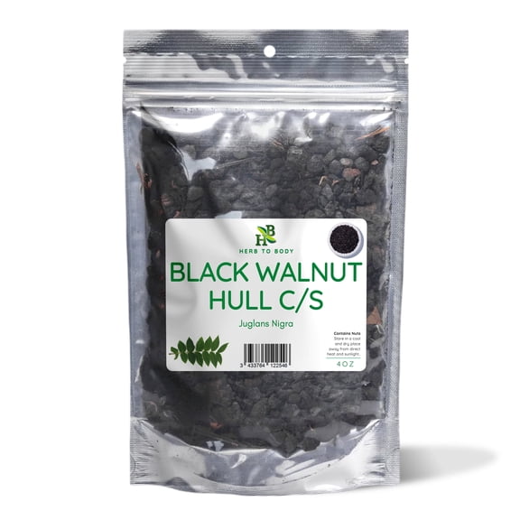 Herb To Body Black Walnut Hull C/S (Cut & Sifted) | Juglans Nigra | Wildcrafted | 4oz