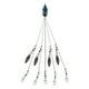 thumbnail image 1 of Xihbxyly Aparejo Tipo Paraguas de 5 Brazos, Brazos de Alambre Flexibles, Eslabones Giratorios para Facilitar La Fijación Del Señuelo, Simula Bancos de Peces Carnada, Pesca En Agua Salada y Trucha, 20, 1 of 2