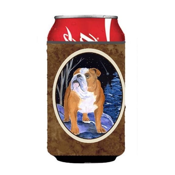 Starry Night English Bulldog Can Or bottle sleeve Hugger