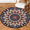 Multicolour 3, variant on CURLYOOT Round Rug 3ft Abstract Floral Area Rug, Washable Circle Mat Non Slip Floor Carpet Mat, Mandala Soft Indoor Rugs for Entryway Living Room Dining Room Bedroom