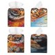 thumbnail image 2 of Balery Colorful Plant Tiger Porta Pañuelos de Cuero con Estampado – Funda Moderna Cuadrada para Caja de Pañuelos, Dispensador 5x5x5'', 2 of 7
