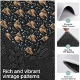 thumbnail image 3 of Black Highland Cow Flower Pattern Kitchen Rugs Sets Of 3,Kitchen Runner Rugs Non Skid Washable,Decorative Kitchen Floor Mats for Kitchen,Sink,Laundry,17"x30"+ 17"x47" + 17"x59", 3 of 6