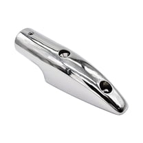 MARINE CITY 10 Degree Mount End Hand Rail Fitting for 7/8 Inch O.D. Tube, Stainless Steel 316 Bottom Mount, 4-7/8 Inch Length, Pre-Drilled, Used for Boats Pack of 1