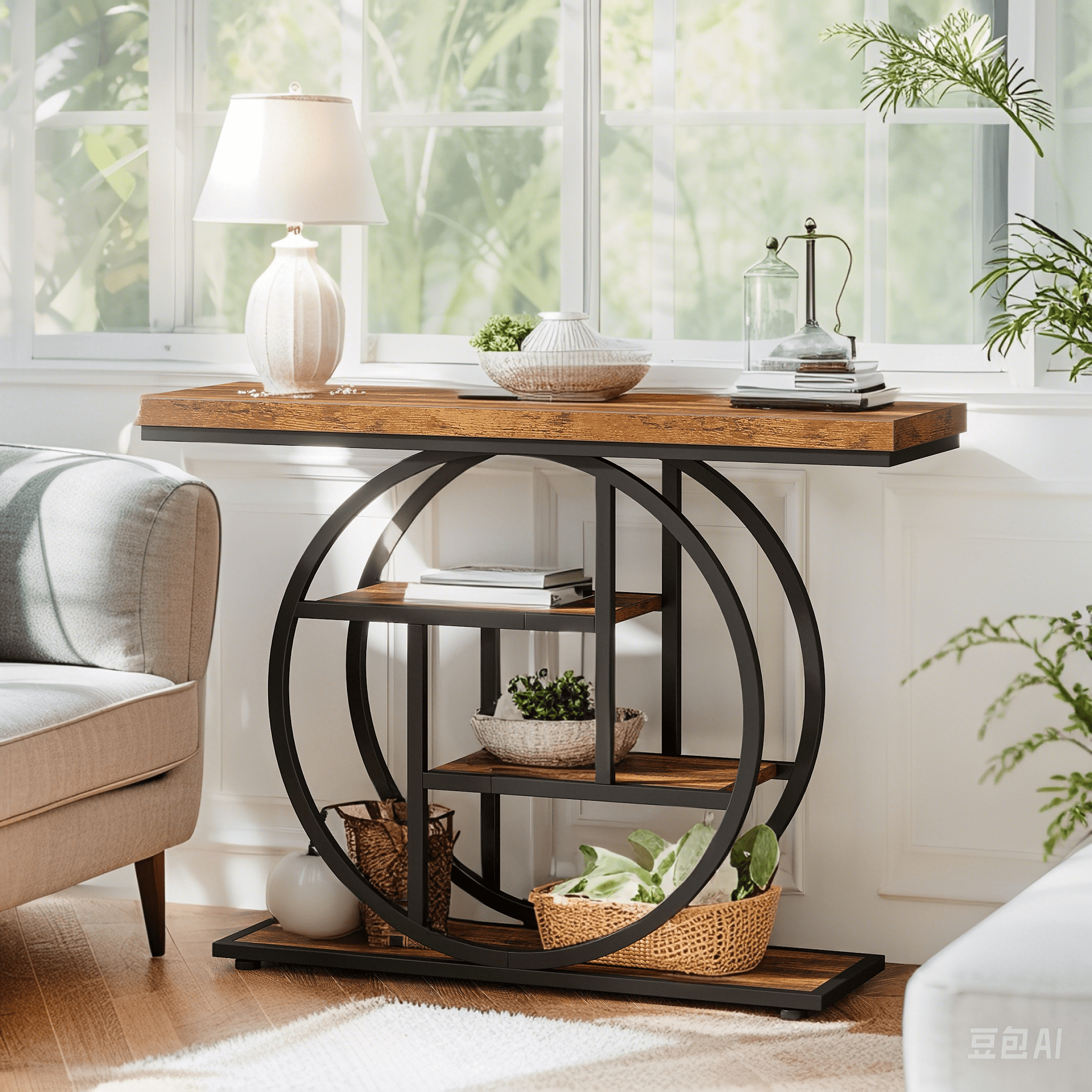MAYEERTY Versatile Accent Console Table for Living Room, Entryway & Hallway Display