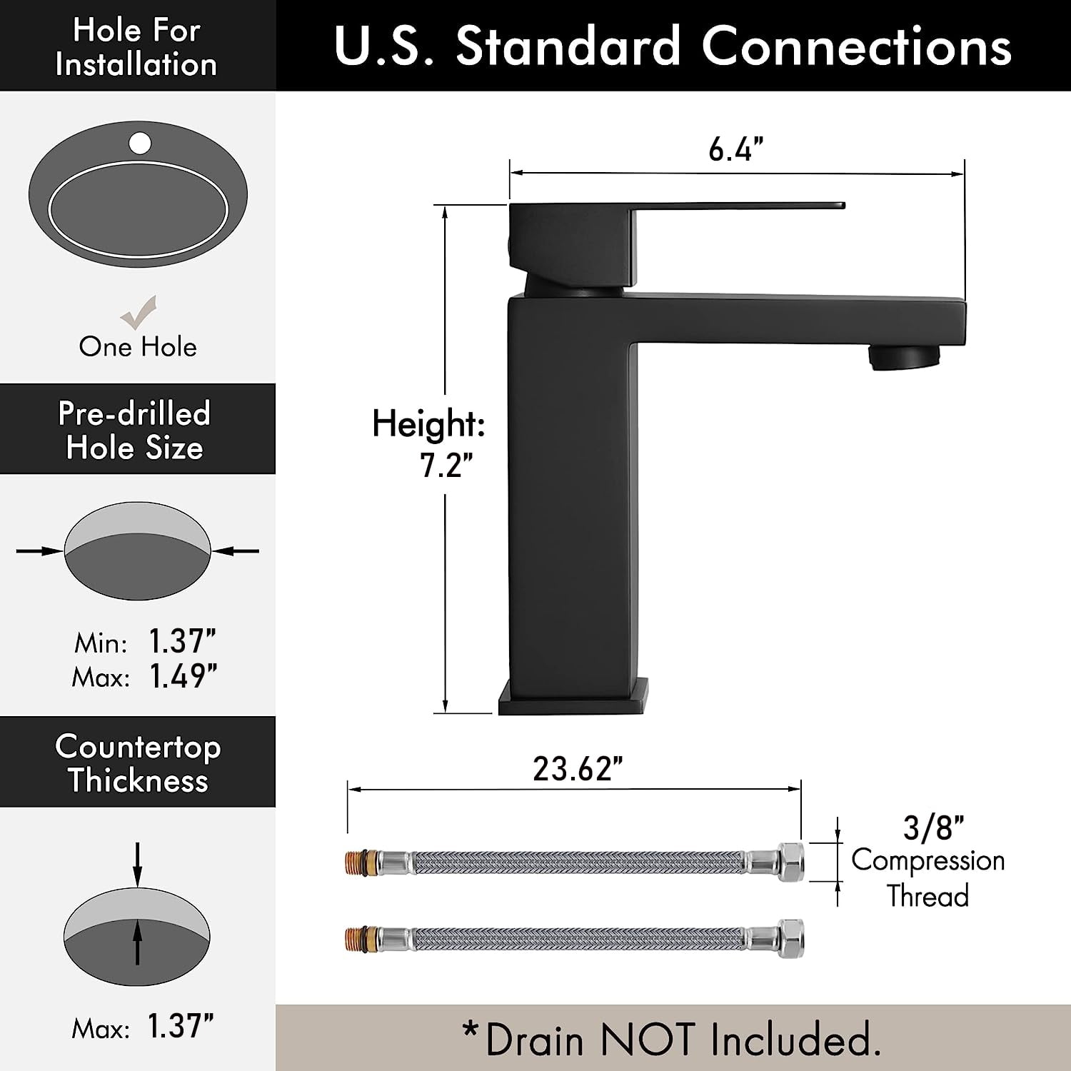 Black Bathroom Faucet