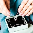 thumbnail image 4 of OULII 100Pcs Snowflake Charms Silver Snowflake Favors Festival Use DIY Style, 4 of 8