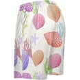 thumbnail image 4 of Colorful Seashell Starfish Seaweed Bubble Pattern Mens Pajama Pants Shorts Sleepwear Lounge Men's Pajama Bottoms S-2XL Gift for Family, 4 of 7