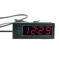 thumbnail image 2 of Termómetro para Automóvil 3 en 1 Voltímetro 12 V Reloj Digital Probador Voltaje () Rojo, 2 of 8