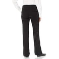 thumbnail image 3 of UNIONBAY Junior's Heather Slash Pocket Uniform Bootcut Pant, Black, 9, 3 of 3