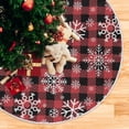 thumbnail image 5 of Coolnut Buffalo Plaid Christmas Tree Skirt Home Decoration Large Round Christmas Tree Skirt for Holiday Party Home Christmas Day Ornaments,35.4", 5 of 6