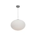 thumbnail image 1 of Callisto 50181-BS-OPL 3 Light Ribbed OPL Glass Pendant in Brushed Steel with Opal Glass, 1 of 1