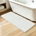 thumbnail image 3 of Subrtex Luxury Chenille Bathroom Rug Extra Soft and Absorbent Shaggy Rugs (White,24"*60"), 3 of 8