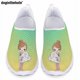 thumbnail image 1 of Doginthehole - Zapatos planos informales con diseño de dibujos animados para enfermera, con degradado, cómodos, para mujer, para enfermera, mocasines transpirables de verano, 1 of 5