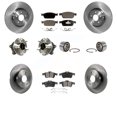 thumbnail image 1 of Transit Auto Ensemble de Roulement de Moyeu avant Arrière Rotor de Frein à Disque et Plaquette Semi-Métallique (10 Pcs) pour Voiture 2013 Ford Focus ST avec Moteur à Essence avec Assistance au Stationnement - Gauche Droite (Conducteur Passager) KBB-113125, 1 of 2