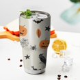 thumbnail image 3 of 30oz Beige Halloween Pumpkins Ghosts and Bats Tumblers Stainless Steel Tumbler with Lid and Straw,Vacuum Insulated Double Wall Travel Tumbler Cups Mug with Cleaning Brush for Coffee,Tea, 3 of 7