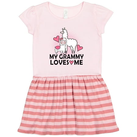 

Inktastic Grammy Loves Me Llama Gift Toddler Girl Dress