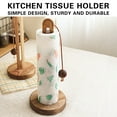 thumbnail image 6 of geerera Wooden Paper Towel Holder - Solid Wood Countertop Dispenser with Weighted Non-slip Base for Kitchen Bathroom Organization, 6 of 9