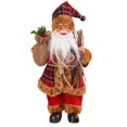 thumbnail image 2 of hiryomu Christmas Doll Ornaments 12-inches Standing Santa Claus Figurine Christmas Party Supplies for Home Windowsill Mantel Decor, 2 of 8