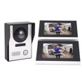 thumbnail image 1 of Wired Video Door Bell System, Rainproof 2 Way Talk Multiple Ringtones Video Intercom Door Phone Kit with 2pcs 7 Inch Screen for Apartment for Home US Plug AC100-240V,EU Plug, 1 of 7