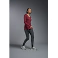 thumbnail image 4 of Expert Brand USA-Made Women's DriMax™ V Neck Athletic Long Sleeve, Cardinal, XL, 4 of 6