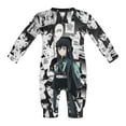 thumbnail image 5 of Demon Slayer Muichiro Tokito Baby Onesie Romper Footless Infant Long Sleeve Jumpsuit for Boys Girls, 5 of 8