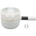 thumbnail image 1 of Mini Electric Hot Pot, Multifunction Electric Skillet, 1.8L Double Layer Touch Control Electric Cooking Pot(#3), 1 of 5