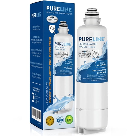 Pureline Replacement for Bosch® Ultra Clarity® Pro Water Filter, BORPLFTR50, 11025825, BORPLFTR55, 12028325, 11032531, 12033030, B36CT80SNS, B3