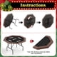thumbnail image 4 of 8-player octagon foldable poker mesa: locking collapsible legs & 8 cup holders para texas holdem y blackjack home games, 4 of 8