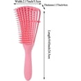 thumbnail image 3 of Cepillo desenredante para cabello rizado, peine desenredante para cabello rizado tipo 3A a 4C, seco y húmedo, exfolia el cuero cabelludo para obtener rizos brillantes y hermosos ER, 3 of 5