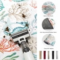 thumbnail image 5 of Area Rugs 2.7'x5', Teal Red Seahorse Coastal Carpet Runner Indoor Outdoor Rugs Home Decor Aesthetic, Nautical Beach Coral Starfish Non Slip Mats Washable Accent Rug for Living Room Bedroom, 5 of 8