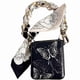 thumbnail image 1 of wonima11 Flower Ribbon Bracelet Wristband Leather Case for Motorola Razr+ 2024/2025,Hinge Cover for Moto razr Plus 2024/2025,Women's Slim Shock Absorbing Cute Elegant Case (Black, razr+ 2024/2025), 1 of 1