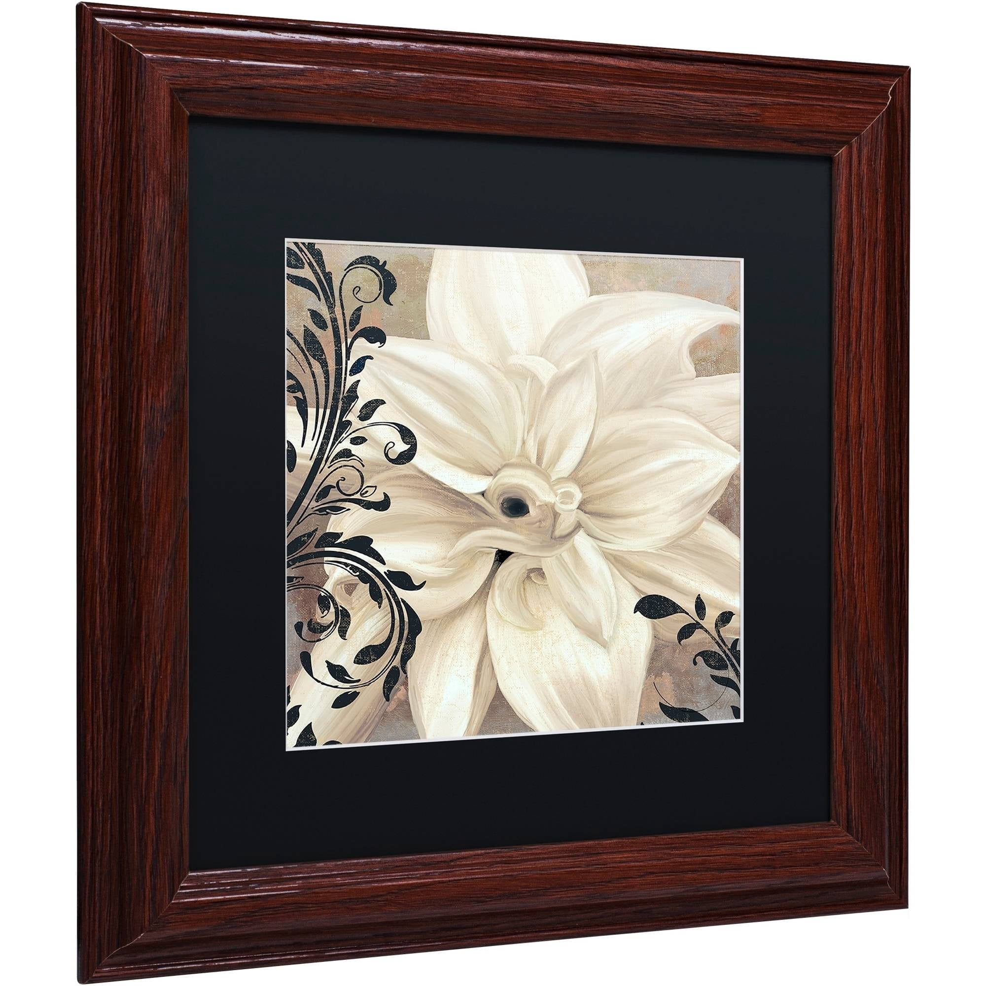 Trademark Fine Art "Winter White II" Canvas Art by Color Bakery Black Matte, Wood Frame
