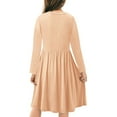 thumbnail image 3 of JUSLIO Girls Dresses Winter Ruched Casual Girl Dresses Long Sleeve Holiday Party Dresses, 3 of 9