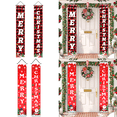 thumbnail image 2 of Pancarta navideña de Papá Noel para puerta, decoración navideña para el hogar, pancarta colgante navideña 2024, decoración navideña de Año Nuevo 2025, 2 of 5
