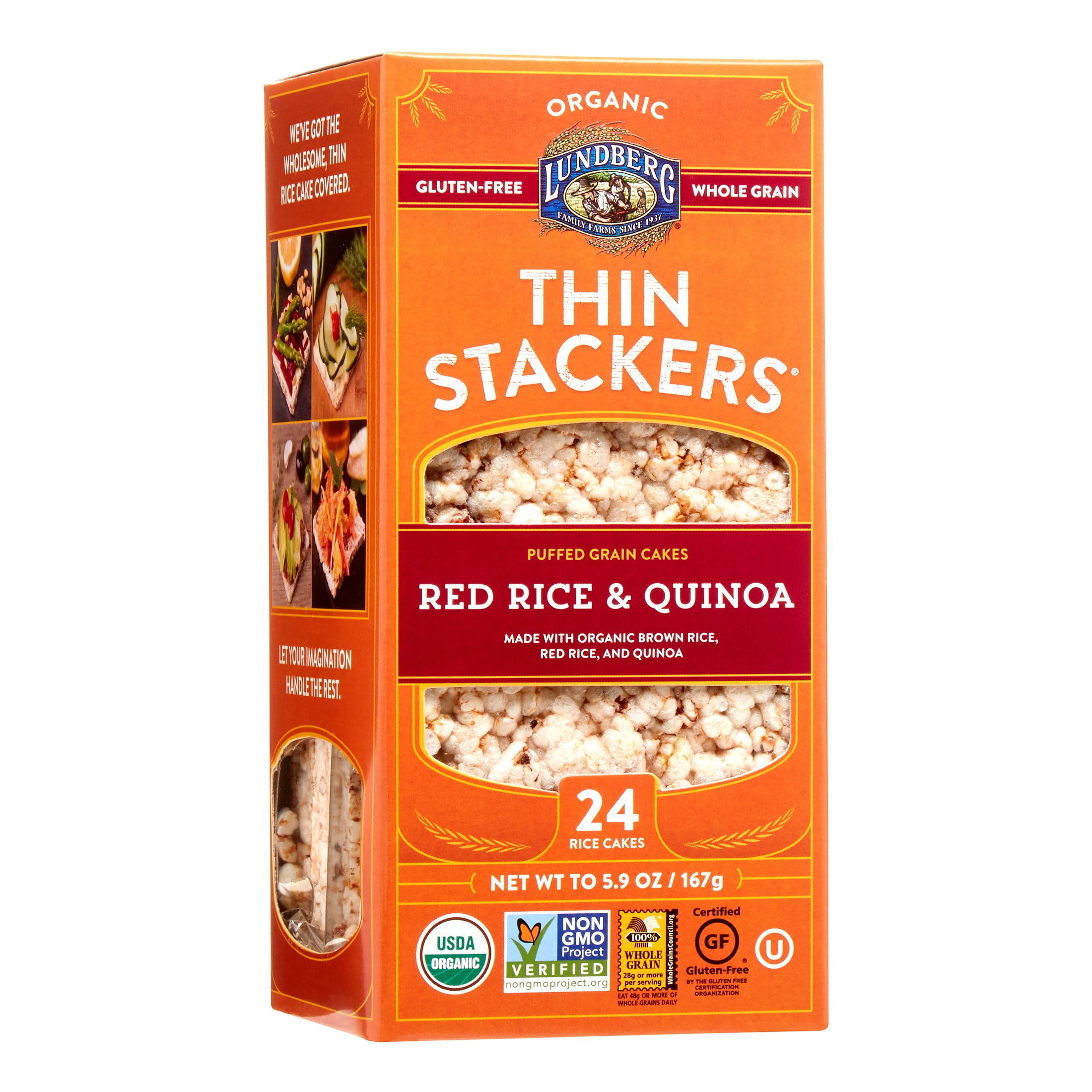 6 Pack :Rice Cake, Og2, Red, Quinoa