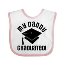 Inktastic My Daddy Graduated College Graduate Boys or Girls Baby Bib