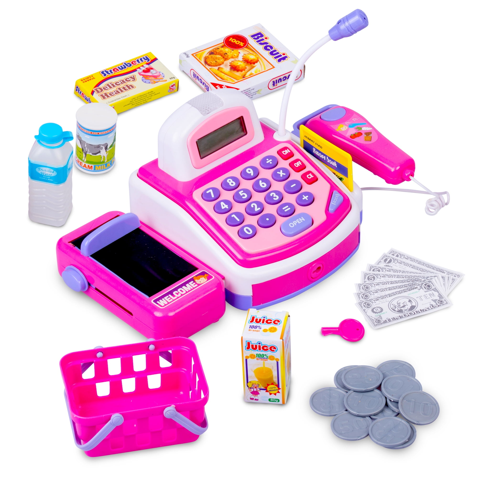 Buy CifToys Toy Cash Register for Kids, Pink Cashier Toy Playset for Girls  3 Online at Lowest Price in Pakistan. 510768637