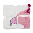 thumbnail image 5 of K-Cliffs 3D Flamingo Knit Cotton Crib Baby Throw Blanket Cover Wrap |White|, 5 of 6