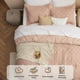 thumbnail image 4 of Juego de edredón Bedsure, tamaño king, rosa coral, bohemio, 3 piezas, 4 of 8