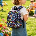 thumbnail image 6 of Lightweight Backpack For Travel And Daycare, Cute Designed Bookbag For Outdoor And Daily Use, Casual Style With Storage (Multicolor ,27*20), 6 of 9