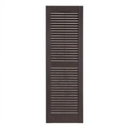 Perfect Shutters IL501567001 Premier Louver Exterior Decorative Shutter White - 15 x 67 in