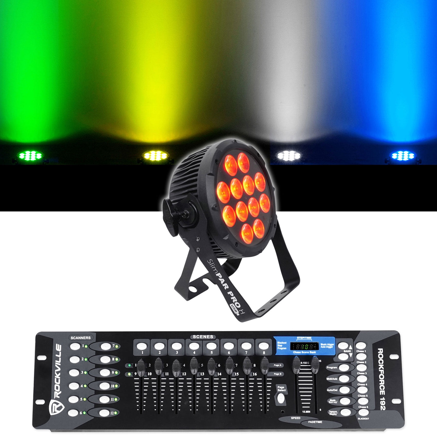LED Lighting CHAUVET DJ SlimPAR Pro H USB Hex-Color LED Wash/Stage Light