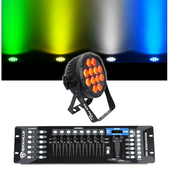 Chauvet DJ SlimPar Pro H USB D-Fi RGBAW UV LED Par Can Wash Light DMX Controller