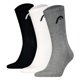 thumbnail image 1 of HEAD Calcetines unisex, paquete de 3 - All Sport Training Crew, calcetines deportivos, logotipo Gris/Blanco/Negro 39-42, 1 of 4