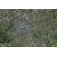 thumbnail image 1 of 24x36 gallery poster, Paris and its suburbs as seen from the Spot Satellite, 1 of 1