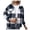 A-Navy2177, variant on Wxolcjlv Women's Jacket Plaid Print Jacket Button Up Cut Outdoor Coat