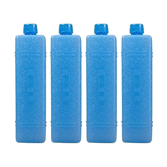 HIBIBUD 4-Pack Small Reusable Ice Packs, Gel Ice Crystals for Cooler Bags, Lunch Boxes, Coolers, Camping, Travel, Home Freezer Packs, Cold Therapy by Reusable Ice Packs , Blue One Size